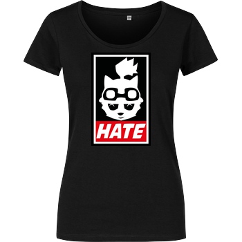 IamHaRa Teemo Hate T-Shirt Girlshirt schwarz