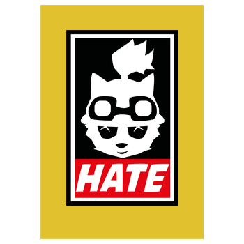 Teemo Hate Art Print yellow