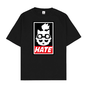 Teemo Hate Oversize T-Shirt - Black