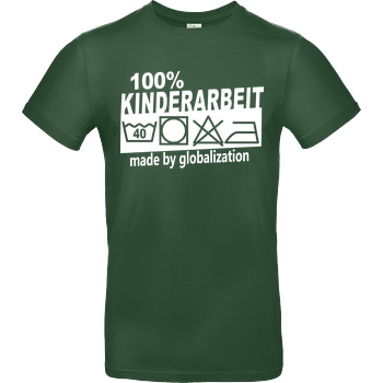 Teken Teken - Kinderarbeit T-Shirt B&C EXACT 190 -  Bottle Green