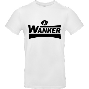 Teken Teken - Wanker T-Shirt B&C EXACT 190 -  White