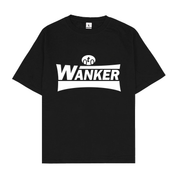 Teken Teken - Wanker T-Shirt Oversize T-Shirt - Black