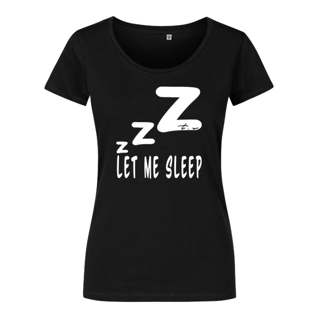 Tescht - Tescht - Let me Sleep - T-Shirt - Girlshirt schwarz
