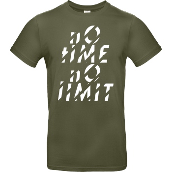 Tescht Tescht  - no time no limit front T-Shirt B&C EXACT 190 - Khaki