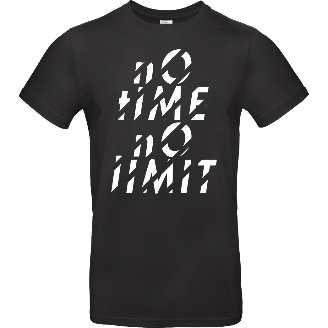 Tescht Tescht  - no time no limit front T-Shirt B&C EXACT 190 - Black