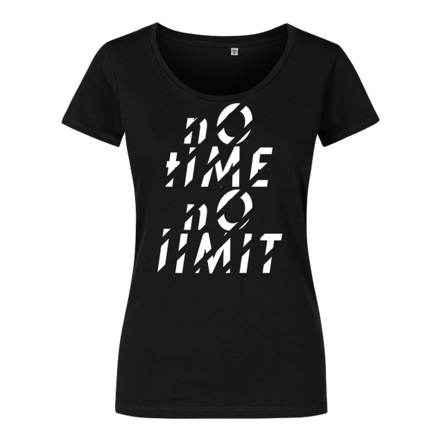 Tescht - Tescht  - no time no limit front - T-Shirt - Girlshirt schwarz