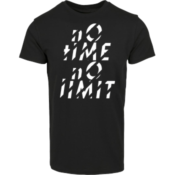 Tescht  - no time no limit front House Brand T-Shirt - Black