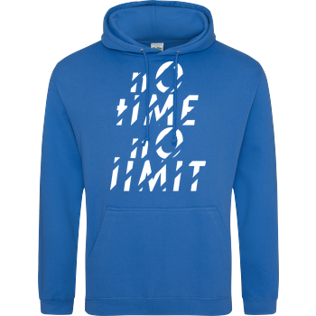 Tescht  - no time no limit front JH Hoodie - Sapphire Blue