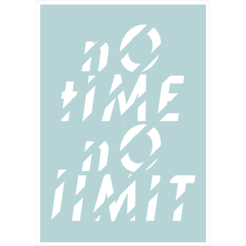 Tescht  - no time no limit front Art Print mint