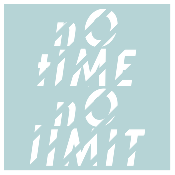 Tescht  - no time no limit front Art Print Square mint