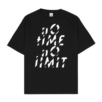 Tescht  - no time no limit front Oversize T-Shirt - Black