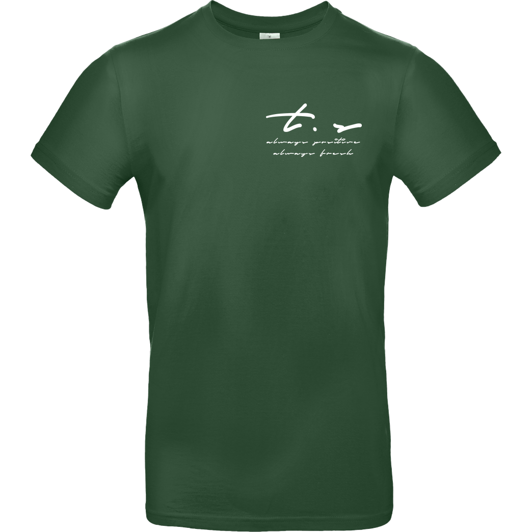 Tescht Tescht - Signature Pocket T-Shirt B&C EXACT 190 -  Bottle Green