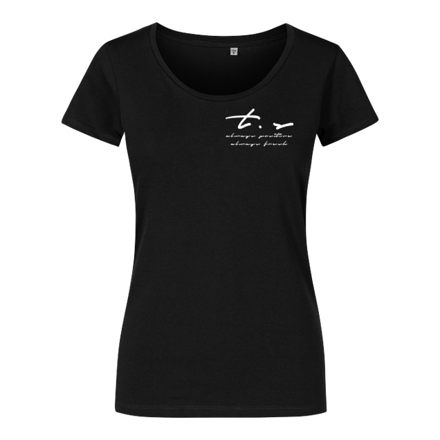 Tescht - Tescht - Signature Pocket - T-Shirt - Girlshirt schwarz