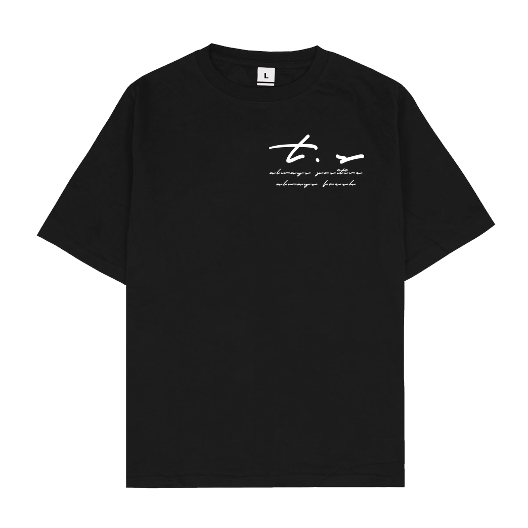 Tescht Tescht - Signature Pocket T-Shirt Oversize T-Shirt - Black