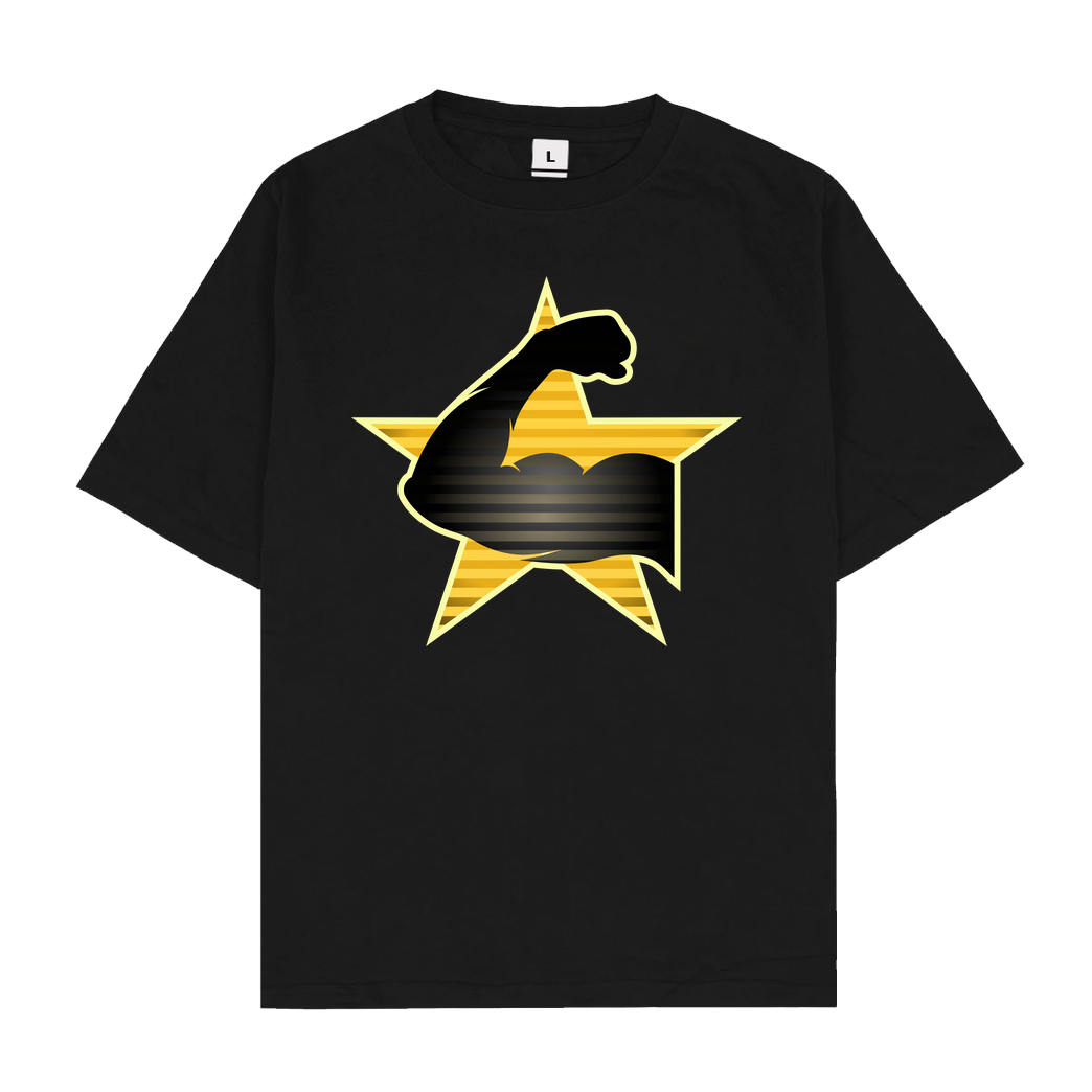Tezzko Tezzko - Army T-Shirt Oversize T-Shirt - Black