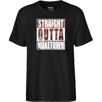 Tezzko Tezzko - Straight Outta Nuketown T-Shirt Fairtrade T-Shirt - black