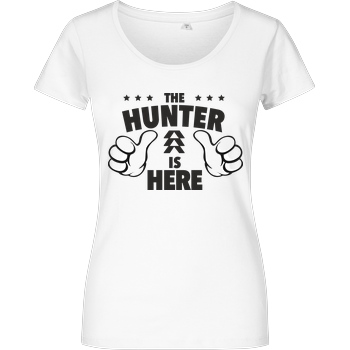 bjin94 The Hunter is Here T-Shirt Girlshirt weiss