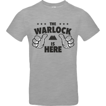 bjin94 The Warlock is Here T-Shirt B&C EXACT 190 - heather grey