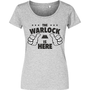 bjin94 The Warlock is Here T-Shirt Girlshirt heather grey