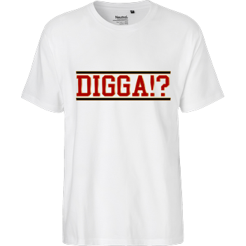 TheSnackzTV - Digga rot Fairtrade T-Shirt - white