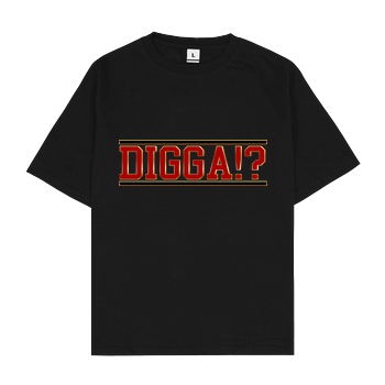 TheSnackzTV TheSnackzTV - Digga rot T-Shirt Oversize T-Shirt - Black