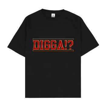 TheSnackzTV - Digga rot Oversize T-Shirt - Black