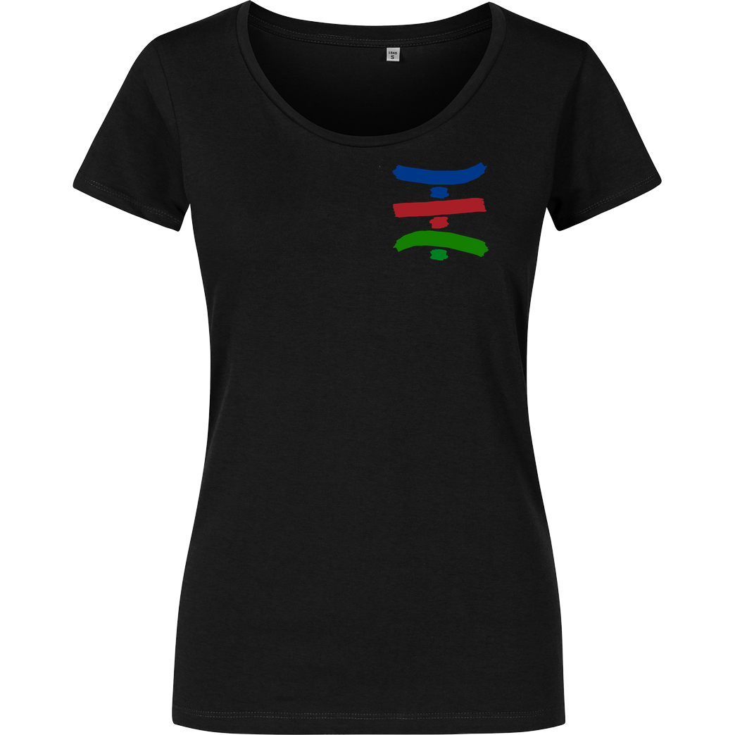 TipTapTube TipTapTube - Logo T-Shirt Girlshirt schwarz