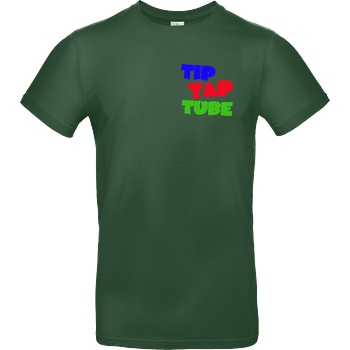 TipTapTube TipTapTube - Logo oldschool T-Shirt B&C EXACT 190 -  Bottle Green