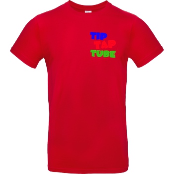 TipTapTube TipTapTube - Logo oldschool T-Shirt B&C EXACT 190 - Red
