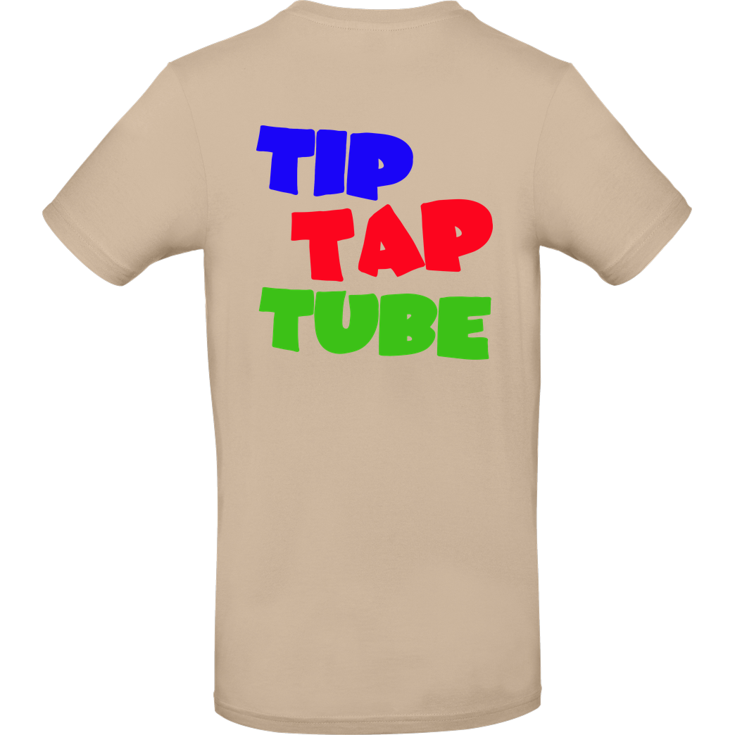 TipTapTube TipTapTube - Logo oldschool T-Shirt B&C EXACT 190 - Sand