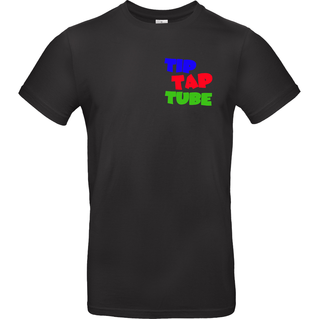 TipTapTube TipTapTube - Logo oldschool T-Shirt B&C EXACT 190 - Black