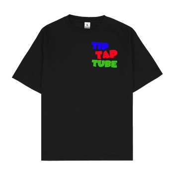TipTapTube TipTapTube - Logo oldschool T-Shirt Oversize T-Shirt - Black