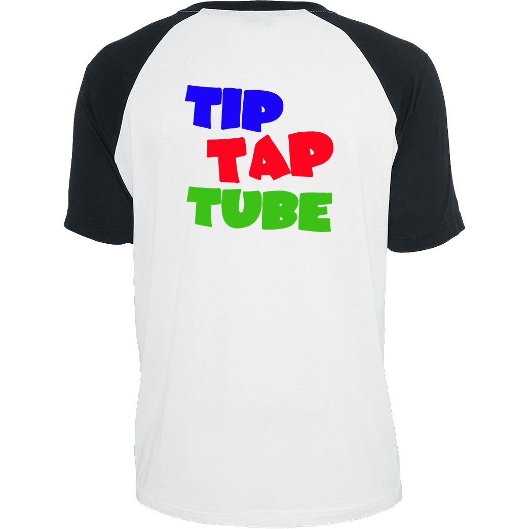 TipTapTube TipTapTube - Logo oldschool T-Shirt Raglan Tee white