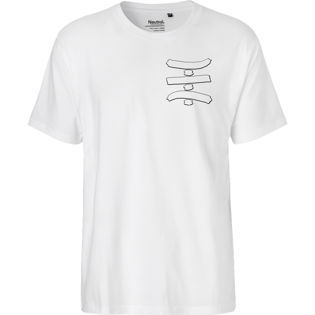 TipTapTube TipTapTube - Logo Outlines T-Shirt Fairtrade T-Shirt - white
