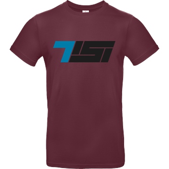 TisiSchubecH Tisi - Logo T-Shirt B&C EXACT 190 - Burgundy