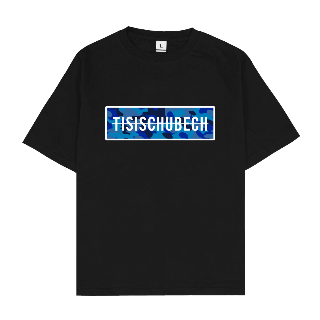 TisiSchubecH TisiSchubech - Camo Logo T-Shirt Oversize T-Shirt - Black