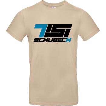 TisiSchubecH TisiSchubecH - Logo T-Shirt B&C EXACT 190 - Sand