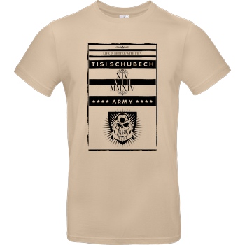 TisiSchubecH TisiSchubecH - Skull Logo T-Shirt B&C EXACT 190 - Sand