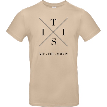TisiSchubecH TisiSchubecH - X Logo T-Shirt B&C EXACT 190 - Sand