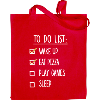 To Do List Bag Red