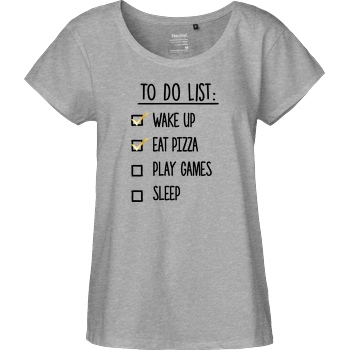 bjin94 To Do List T-Shirt Fairtrade Loose Fit Girlie - heather grey