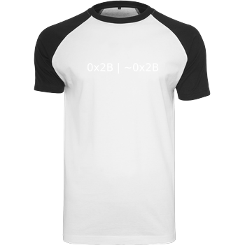 To be or not to be Raglan Tee white