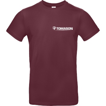 Tomason Tomason - Logo T-Shirt B&C EXACT 190 - Burgundy