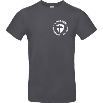 Tomason Tomason - Logo rund T-Shirt B&C EXACT 190 - Dark Grey