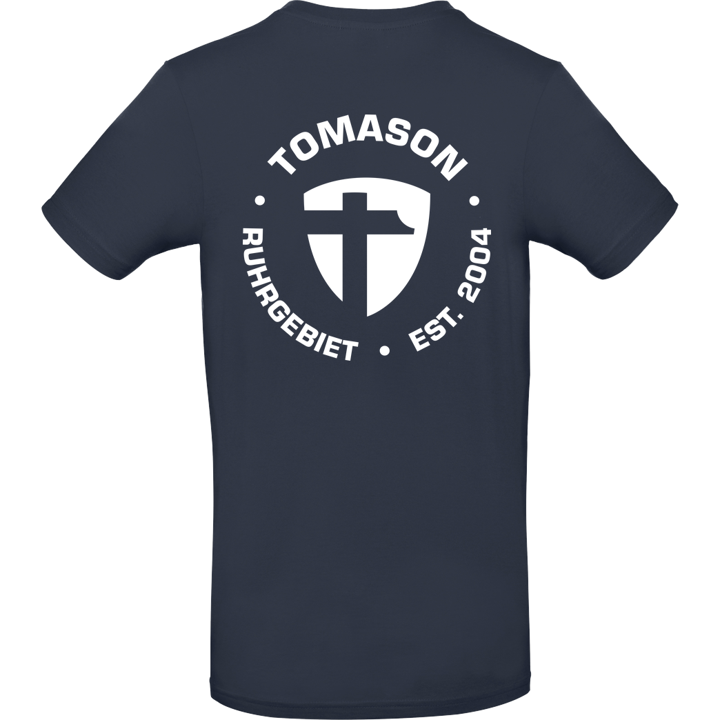 Tomason Tomason - Logo rund T-Shirt B&C EXACT 190 - Navy