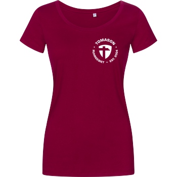 Tomason Tomason - Logo rund T-Shirt Girlshirt berry