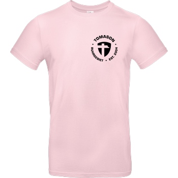 Tomason Tomason - Logo rund T-Shirt B&C EXACT 190 - Light Pink