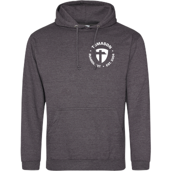 Tomason - Logo rund JH Hoodie - Dark heather grey
