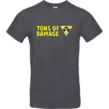 IamHaRa Tons of Damage T-Shirt B&C EXACT 190 - Dark Grey