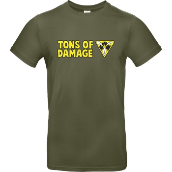 IamHaRa Tons of Damage T-Shirt B&C EXACT 190 - Khaki
